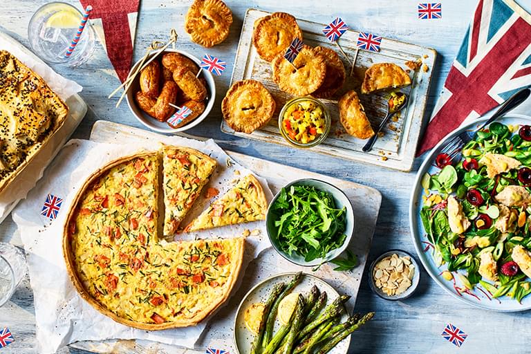 A range of vegan and vegetarian bank holiday recipes including Quorn Vegan Quiche, Quorn Vegetarian Coronation Chicken Salad and Quorn Vegan Piccalilli.